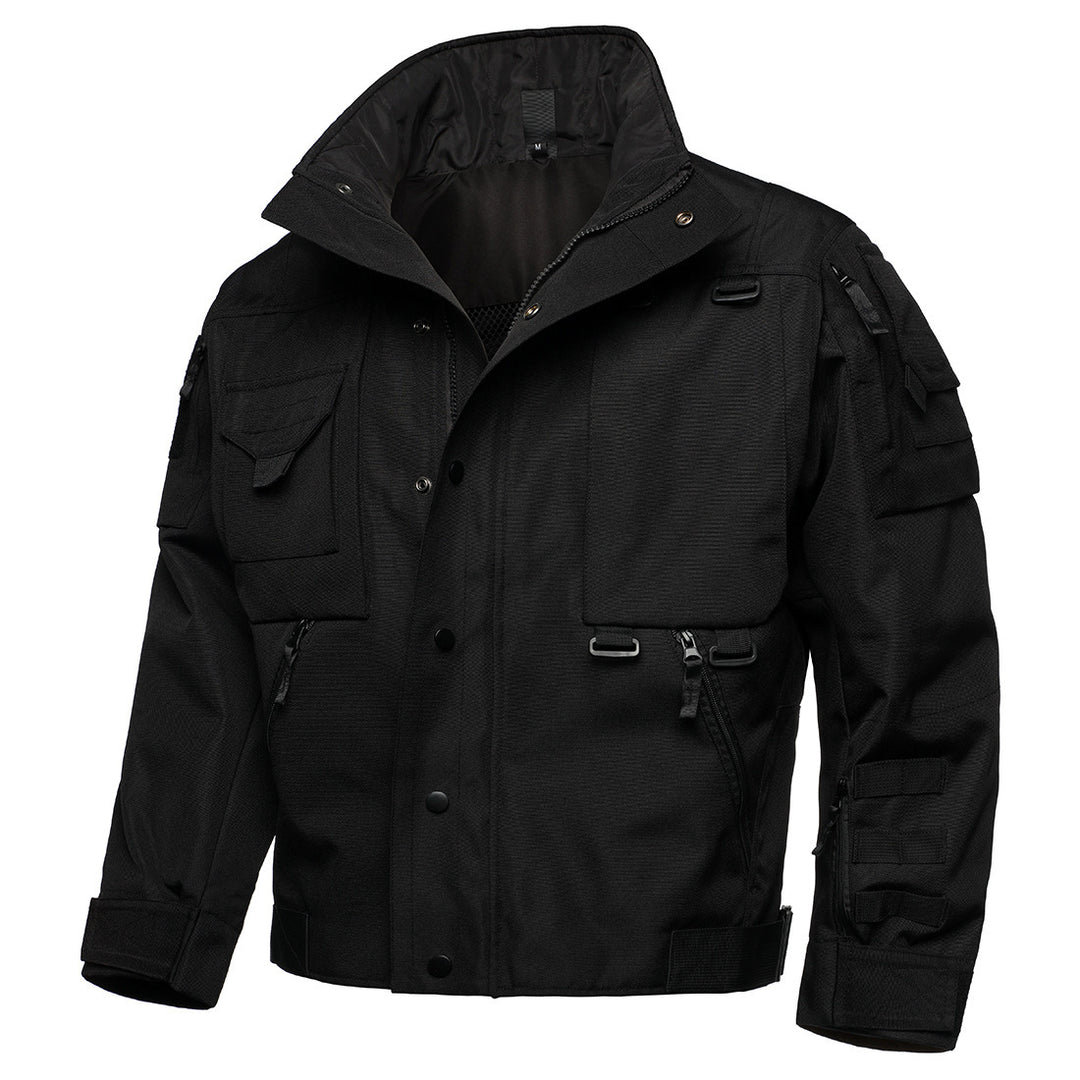 Men's Tactical Field Jacket with Multi-Pockets, Adjustable Cuffs, and Water-Repellent Ripstop Quality Mune Fashion