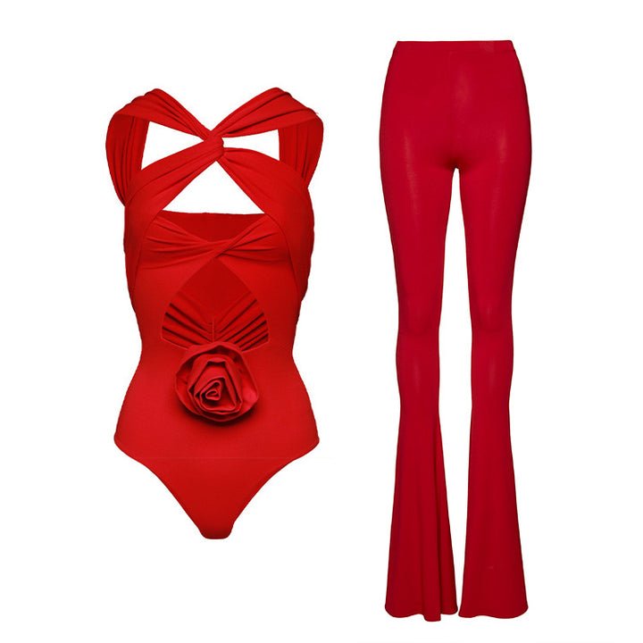 Women's swimsuit and flowy pants Mune Fashion