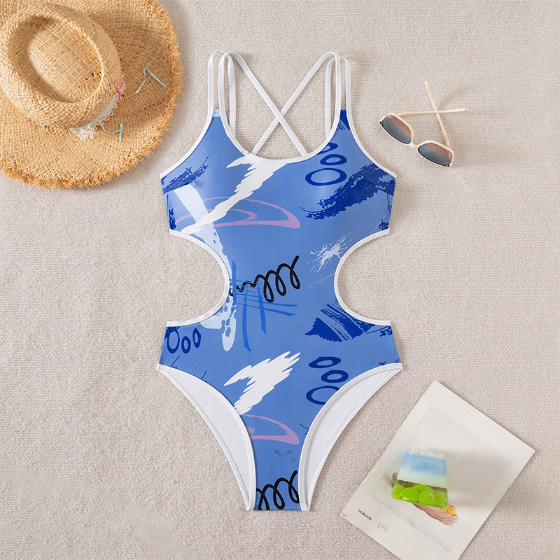Women's One-Piece Swimsuit with Trendy Cut-Out Details Mune Fashion