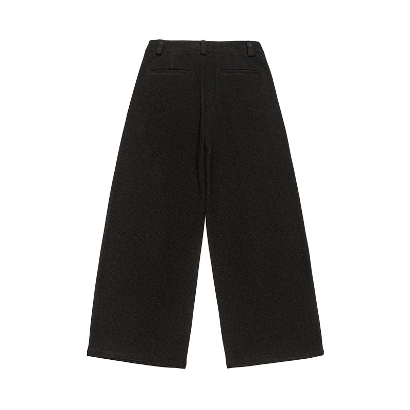 Women's Wide Culotte Pants with Pleats and High Waist Mune Fashion
