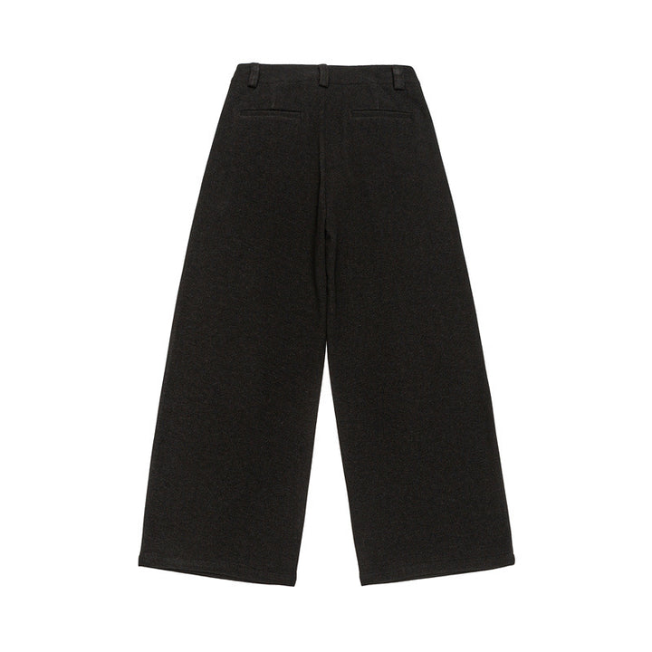 Women's Wide Culotte Pants with Pleats and High Waist Mune Fashion