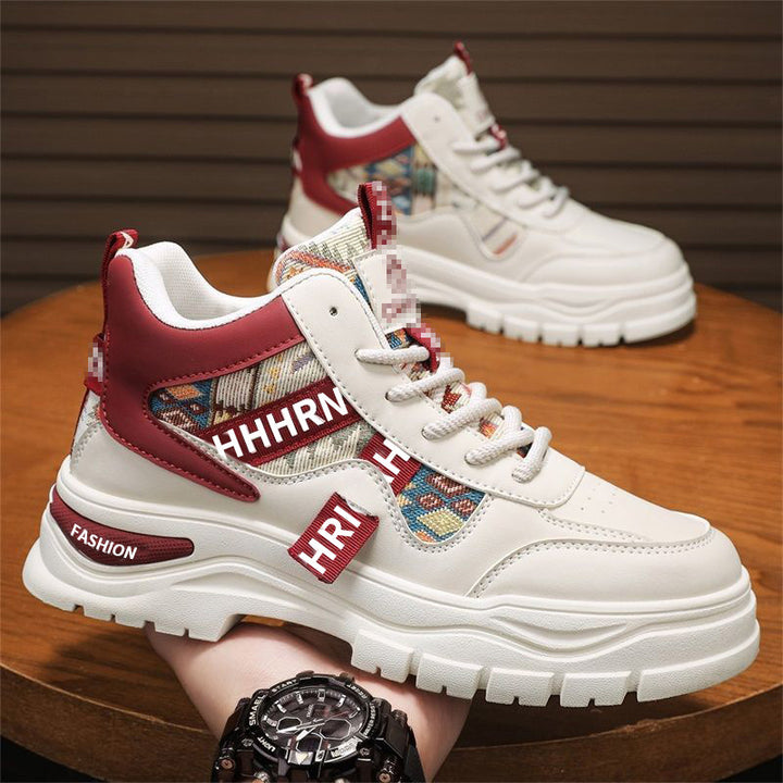 Men's Platform Sneaker with Ethno Fabric Inserts Mune Fashion