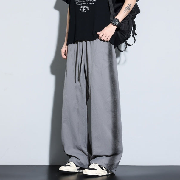 Women Wide Layered Lounge Pants with Cargo Details & Elastic Drawstring Mune Fashion