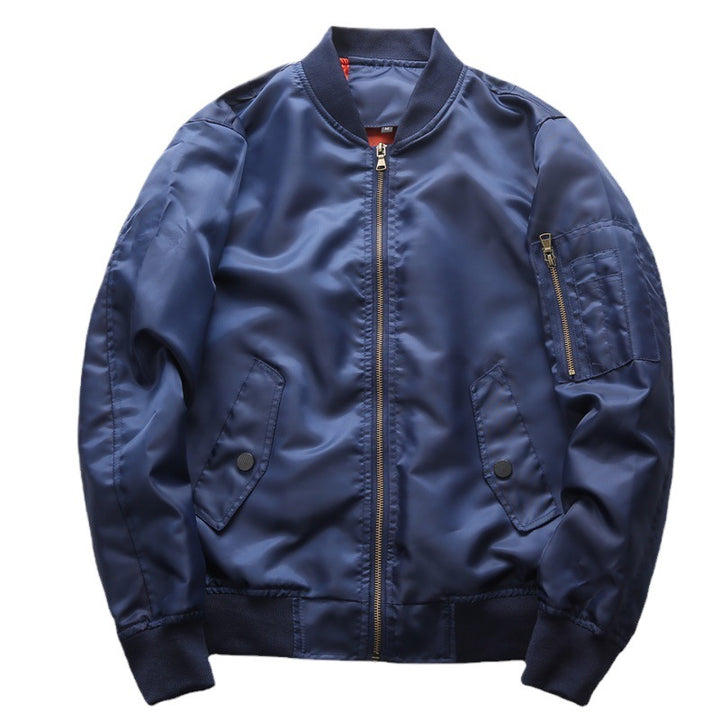 Men's lightweight water-repellent bomber jacket with contrasting inner lining and arm pocket Mune Fashion