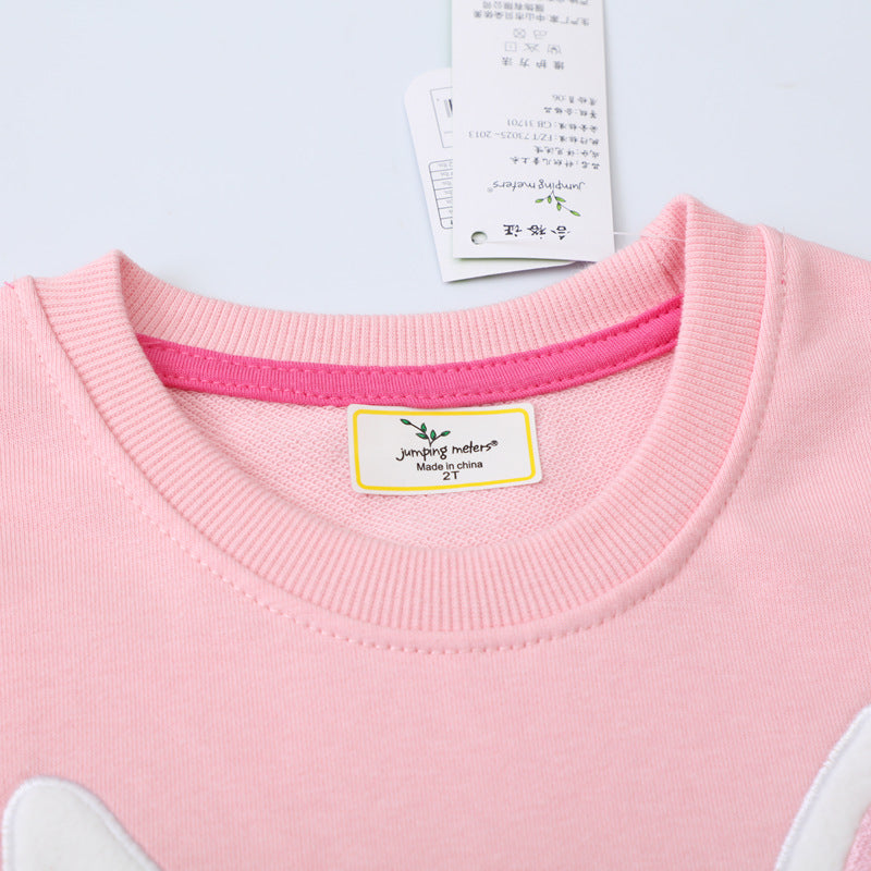 Girl's sweatshirt with cute rabbit motif Mune Fashion