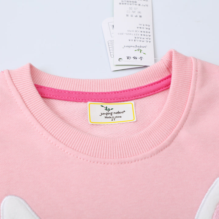 Girl's sweatshirt with cute rabbit motif Mune Fashion
