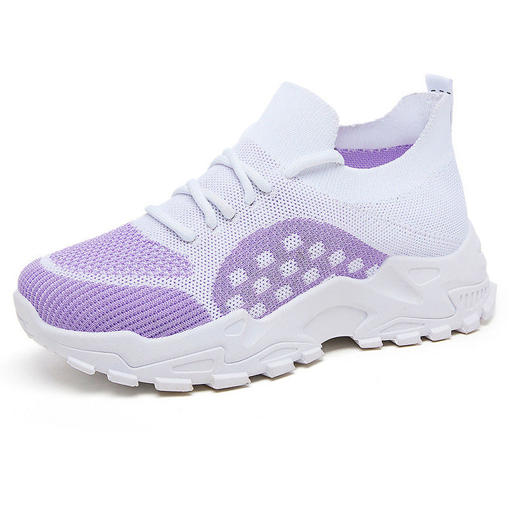 Women's sporty sneakers with breathable knit upper and flexible sole Mune Fashion