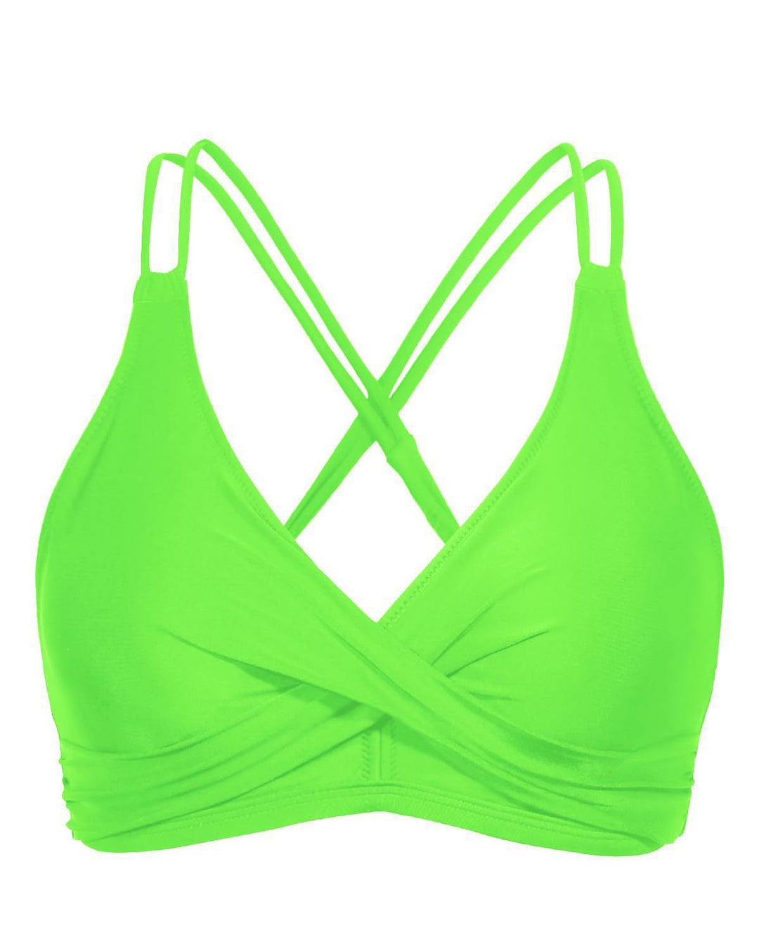 Women's Sporty Bikini Top with Elaborate Wrap Design Mune Fashion