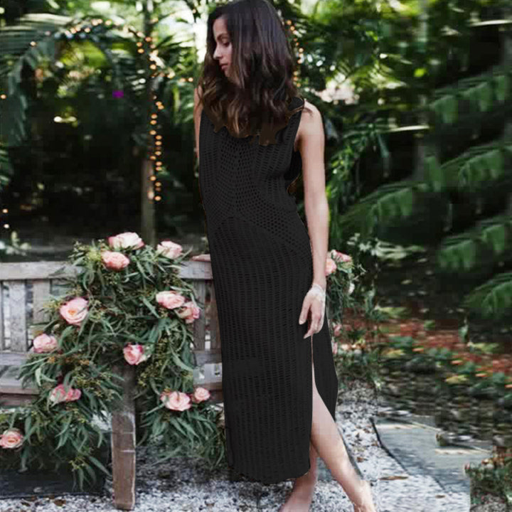 Women crocheted maxi dress with refined cut Mune Fashion