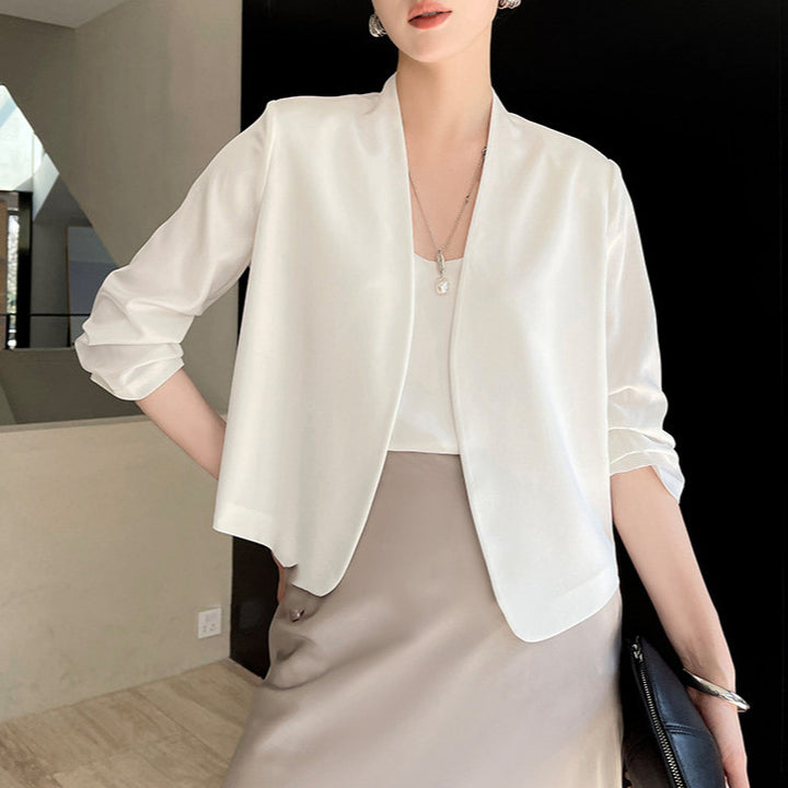 Women Elegant and flowy Midi Skirt Drune