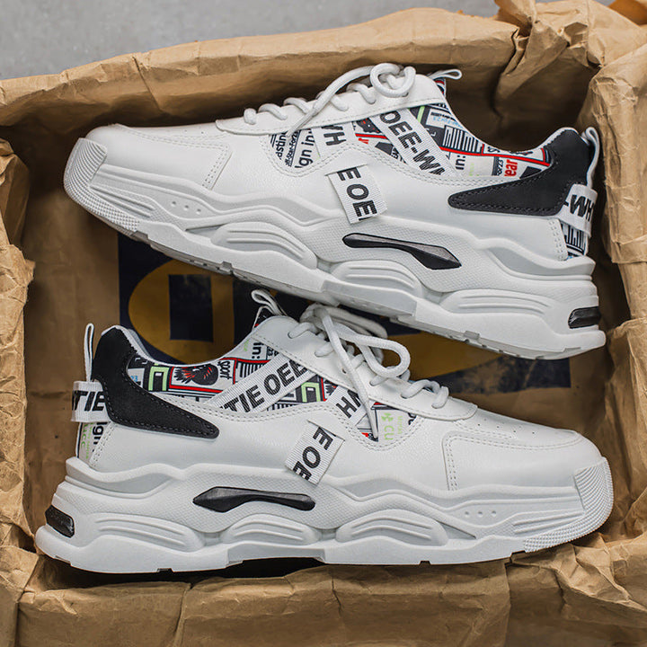 Women's Trendy Chunky Sneakers with Fashionable Graphic Design Mune Fashion