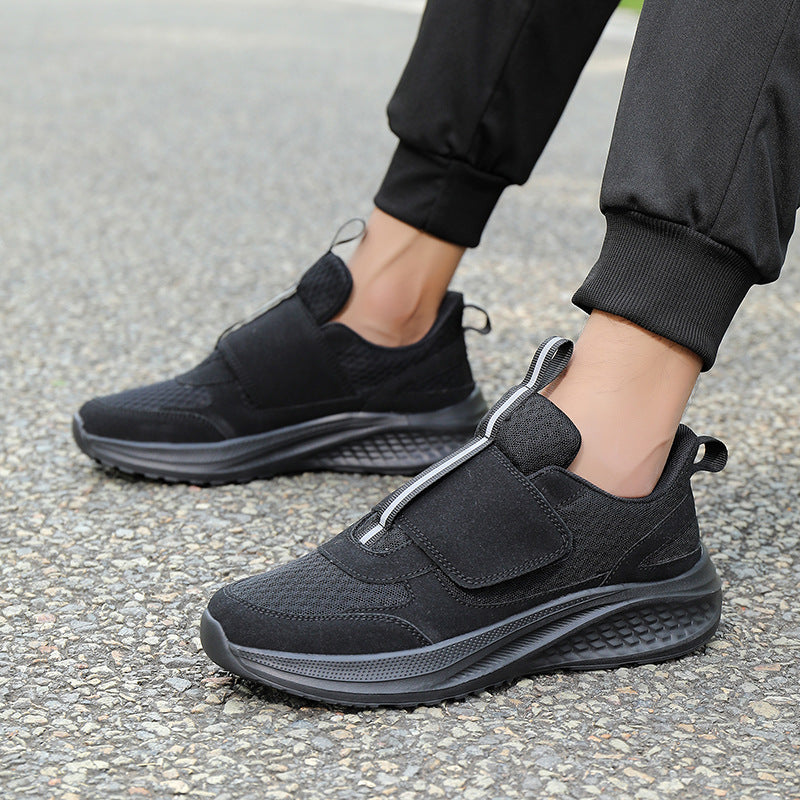 Men's Nan Urban Slip-On Sneaker with Velcro Front Closure, Elastic Pull System and Multi-Layer Cushioning Mune Fashion