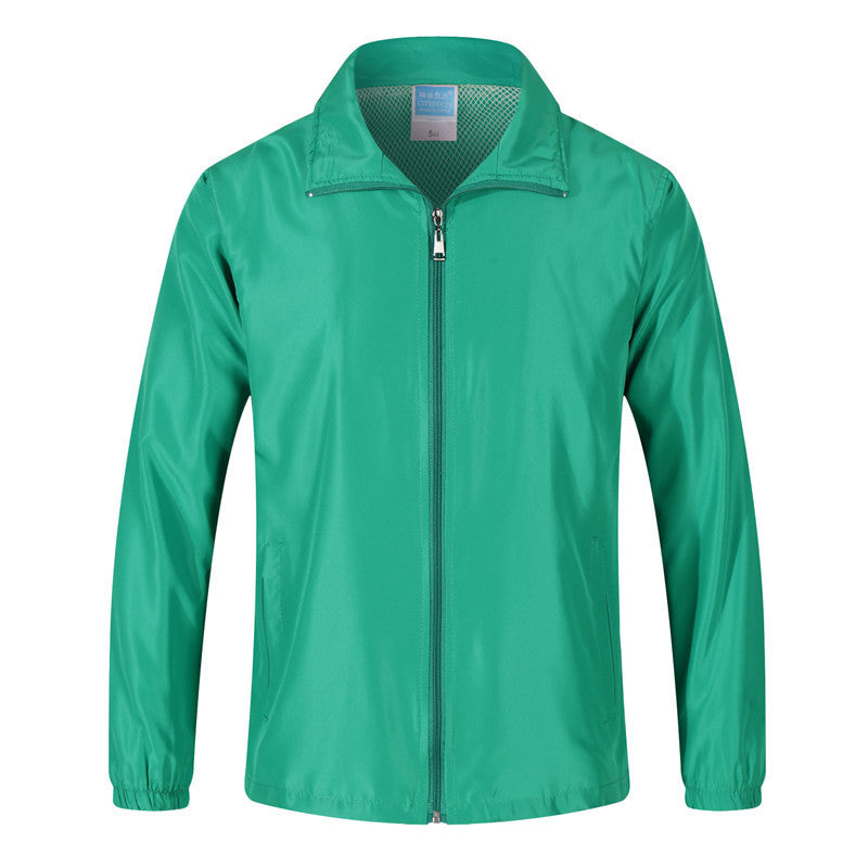 Men's Lightweight Windbreaker with Mesh Lining, Stand Collar & Elastic Hem Mune Fashion
