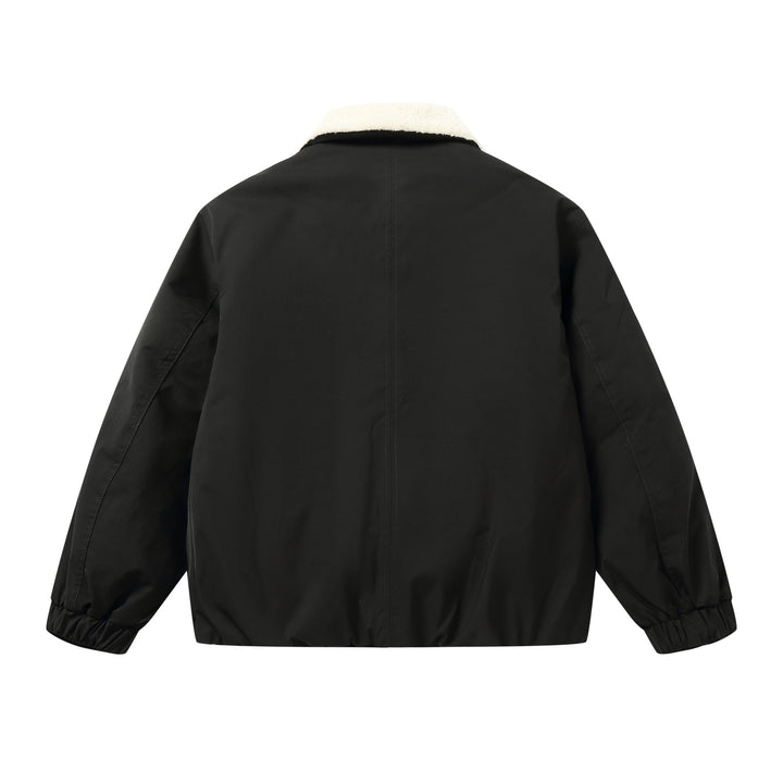 Men's Short Blouson with Sherpa Collar and Utility Pockets Mune Fashion