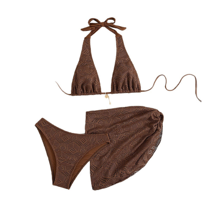 Women’s Crochet Bikini Set with Stylish Skirt Mune Fashion