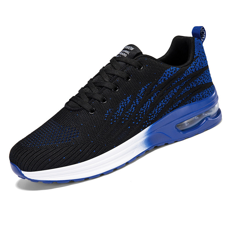 Unisex nan breathable knit trainer with visible hollow chamber heel cushioning, contoured comfort insole, and slip-resistant outsole Mune Fashion