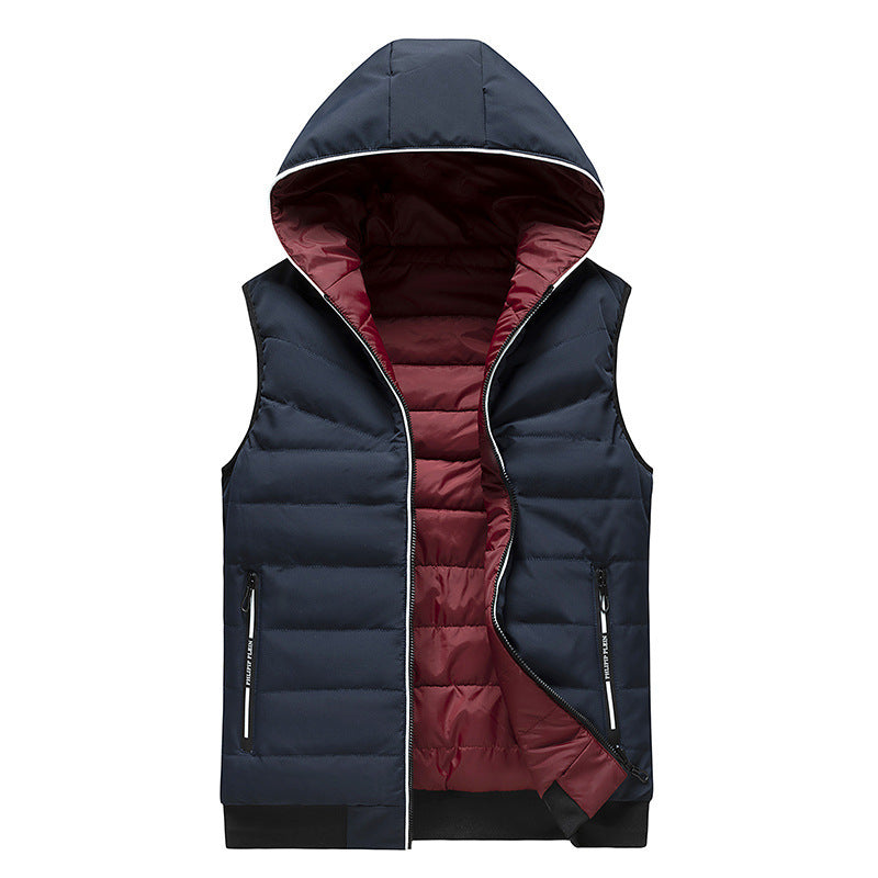 Women's Practical Padded Vest with Hood Mune Fashion