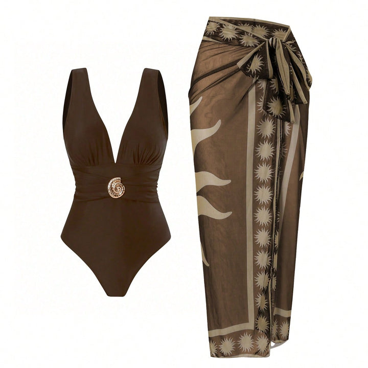 Women’s swimsuit with exclusive wrap skirt Mune Fashion