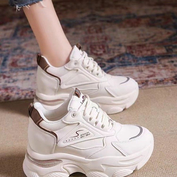 Women's Sporty Chunky Sneakers with Breathable Upper Material and Anti-Slip Sole Mune Fashion