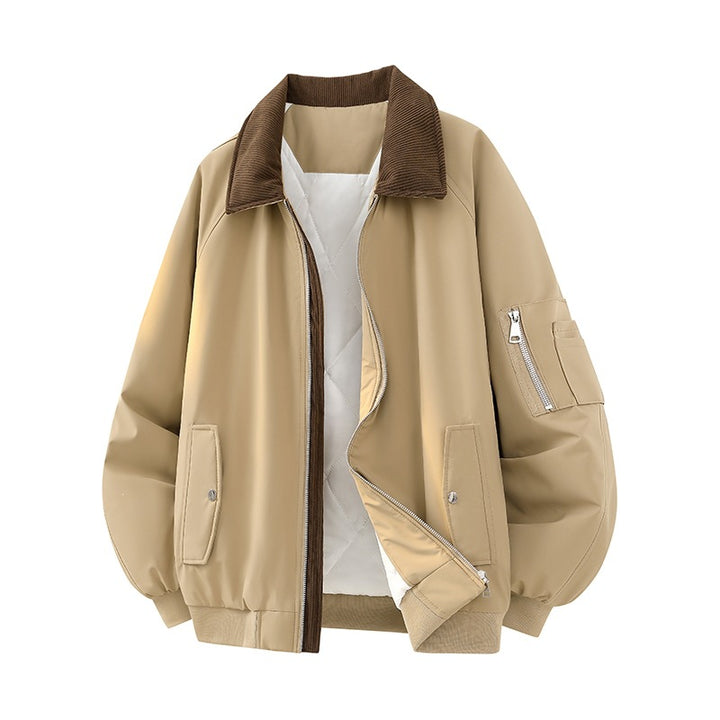 Men's Oversized Bomber Jacket with Quilted Thermal Inner Filling, Checked Inner Collar & Arm Pocket Mune Fashion