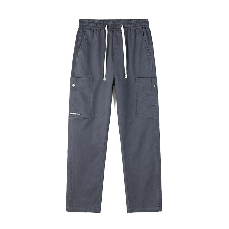 Men's Wide Cargo Pants with Thermal Lining, Drawstring Waist & Utility Pockets Mune Fashion