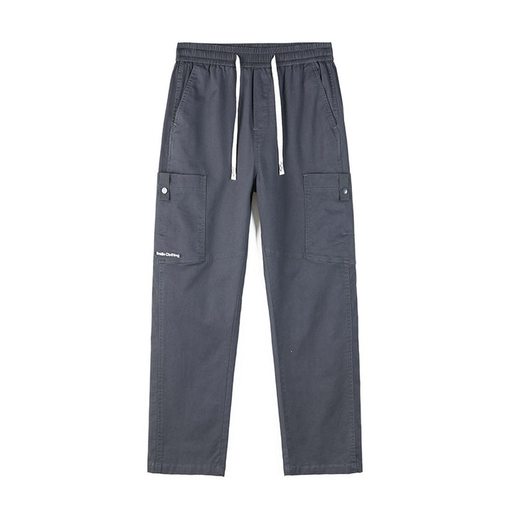 Men's Wide Cargo Pants with Thermal Lining, Drawstring Waist & Utility Pockets Mune Fashion