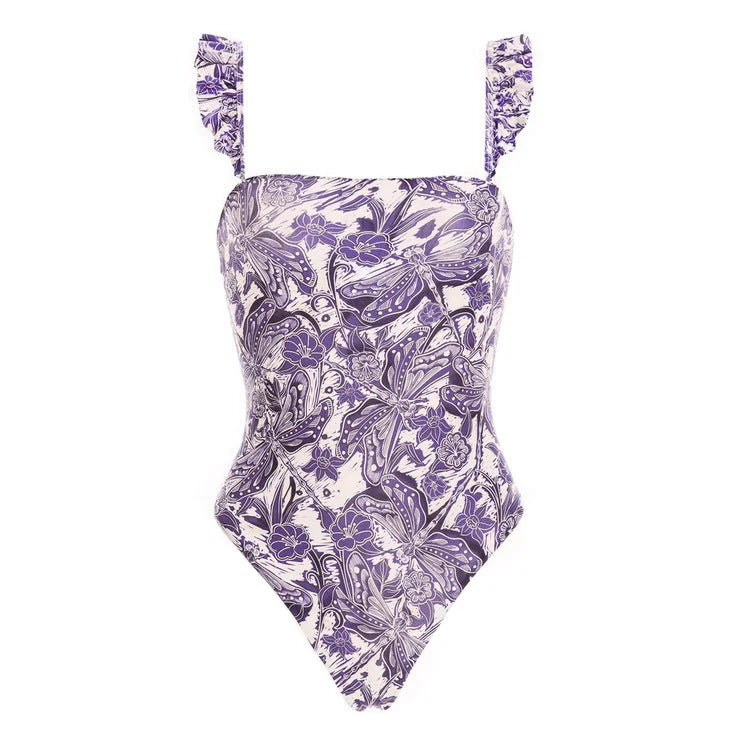 Women's bikini set with stylish wrap skirt and playful ruffle design Mune Fashion