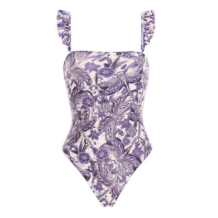 Women's bikini set with stylish wrap skirt and playful ruffle design Mune Fashion