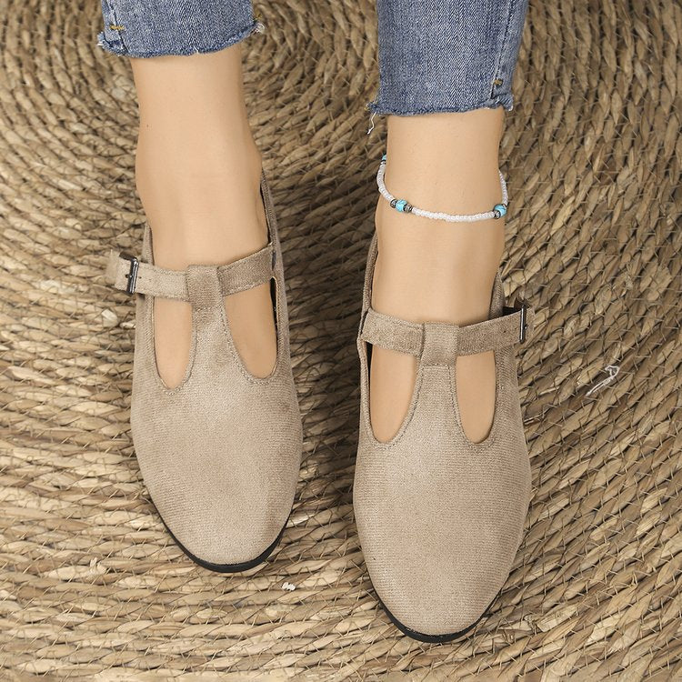 Ladies Slip-on Wedge Ballerina with Low Wedge Heel and Padded Comfort Insole Mune Fashion