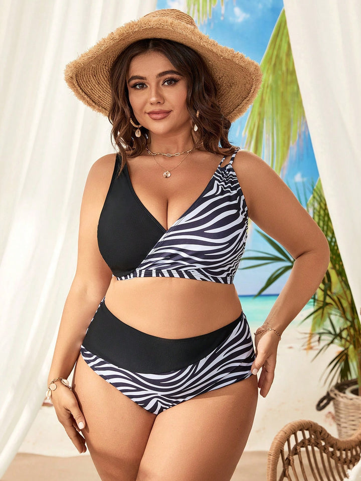 Women's Colorful Patterned Bikini Mune Fashion