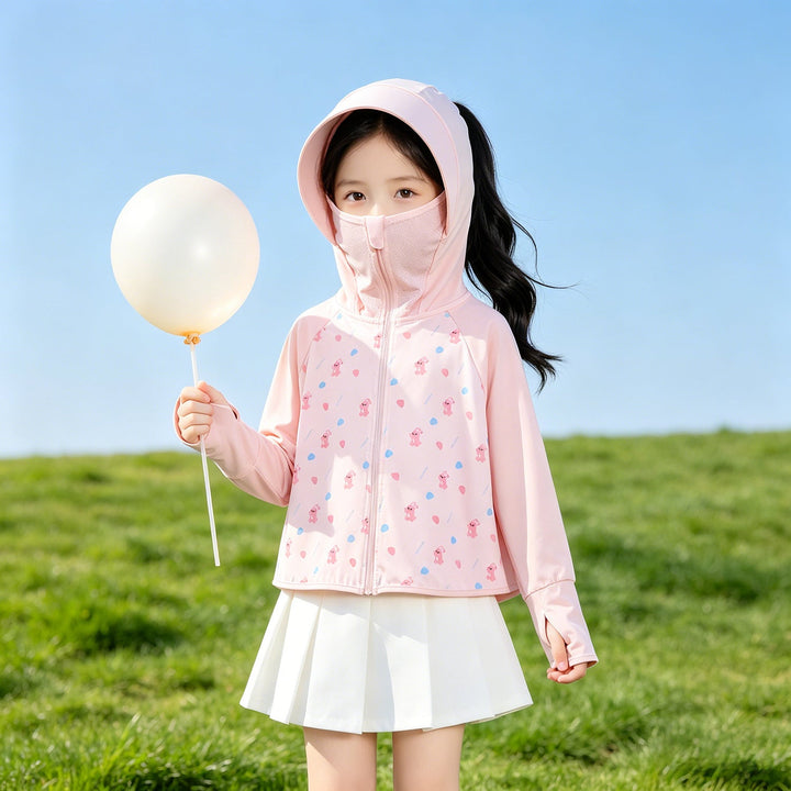 Girls multifunctional sun jacket with hood Mune Fashion