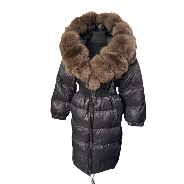 Women’s Fashion Down Jacket with High Neck Collar