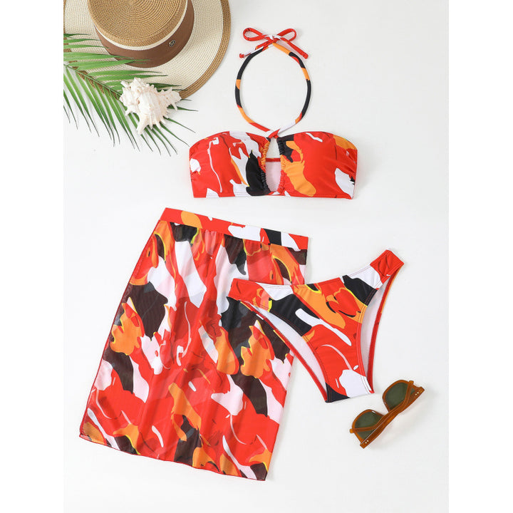 Women's bikini set with seductive wrap skirt Mune Fashion