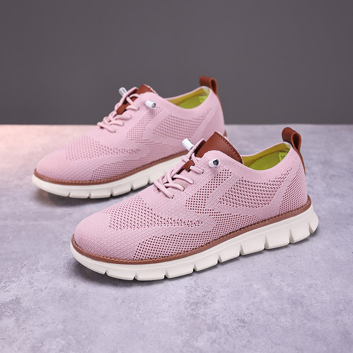 Women's knitted derby sneaker with flexible ribbed outsole and padded comfort insole Mune Fashion