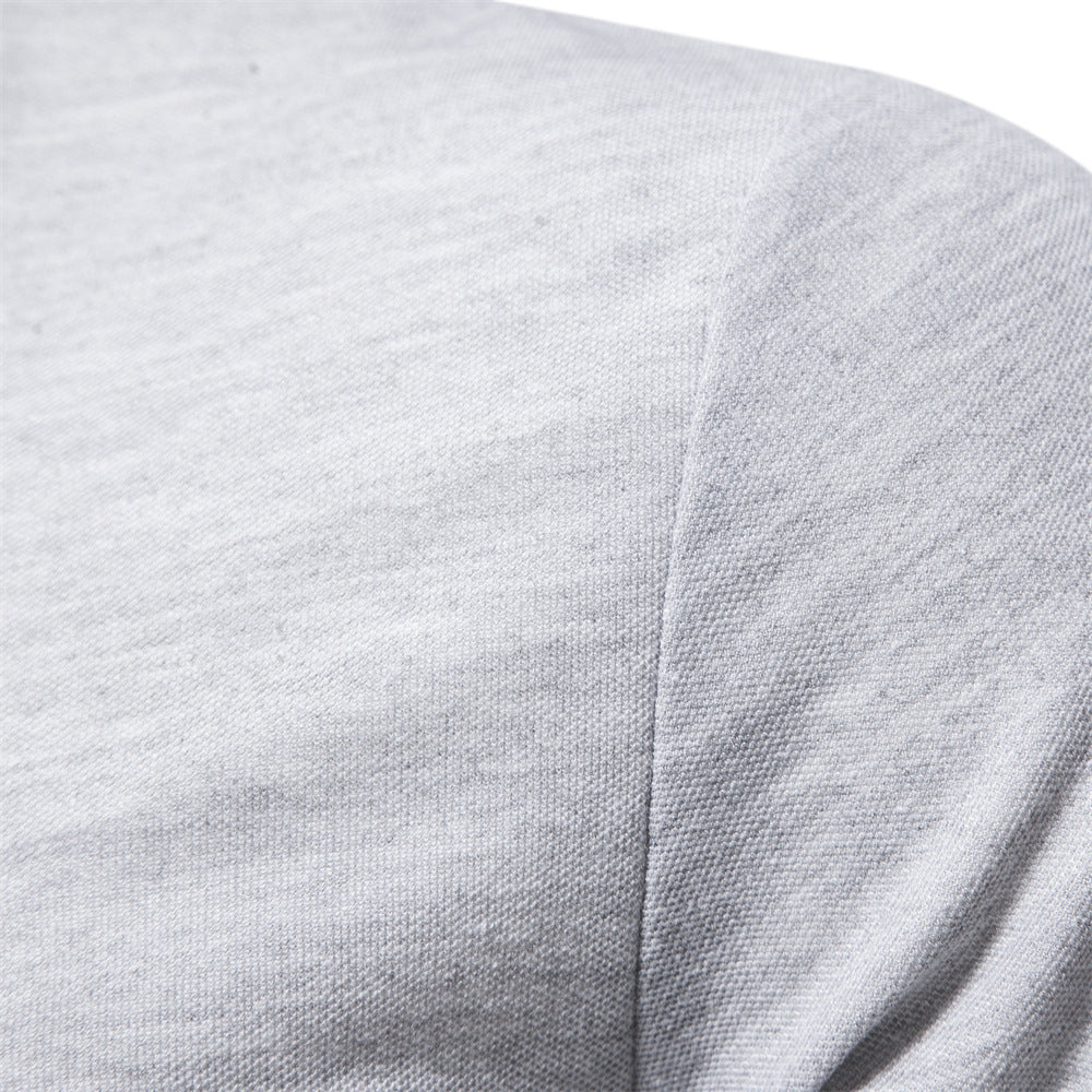 Men's Long Sleeve Polo Shirt with Modern Collar and Breathable Cotton Quality Mune