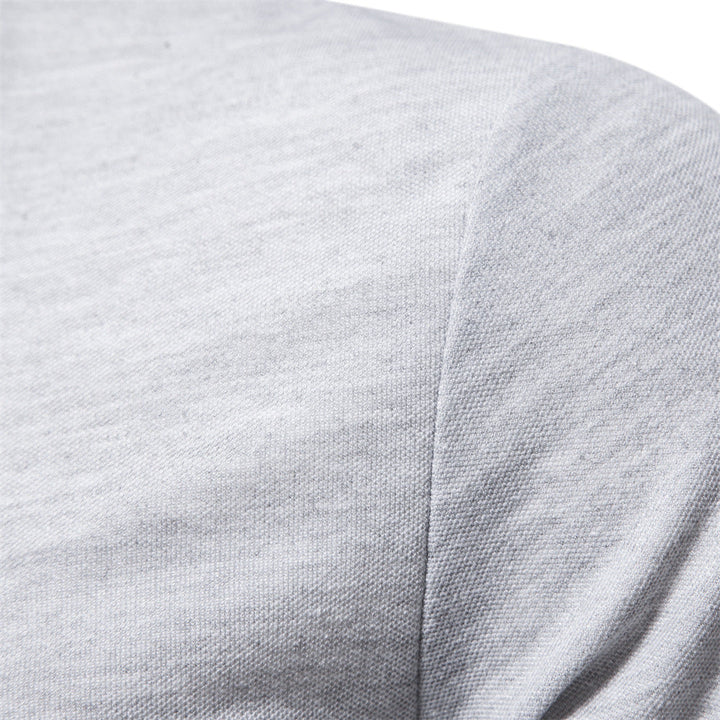 Men's Long Sleeve Polo Shirt with Modern Collar and Breathable Cotton Quality Mune