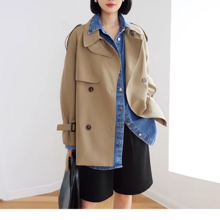 Women Stylish Trench Coat Mune Fashion