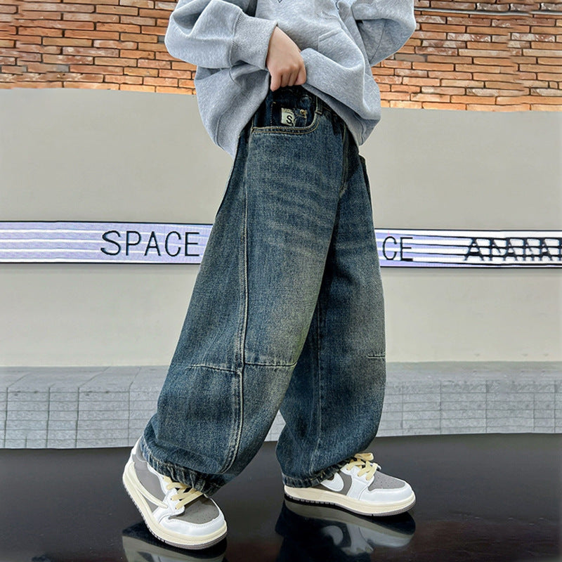 Unisex wide jeans with casual design Mune Fashion