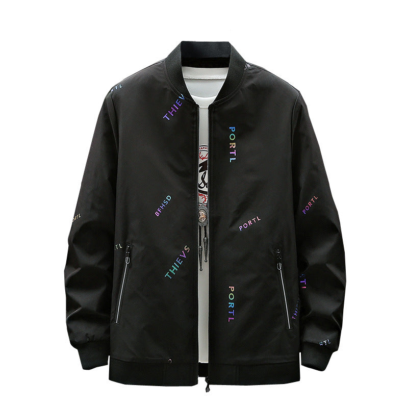 Men's Stylish Bomber Jacket with Logos Mune Fashion