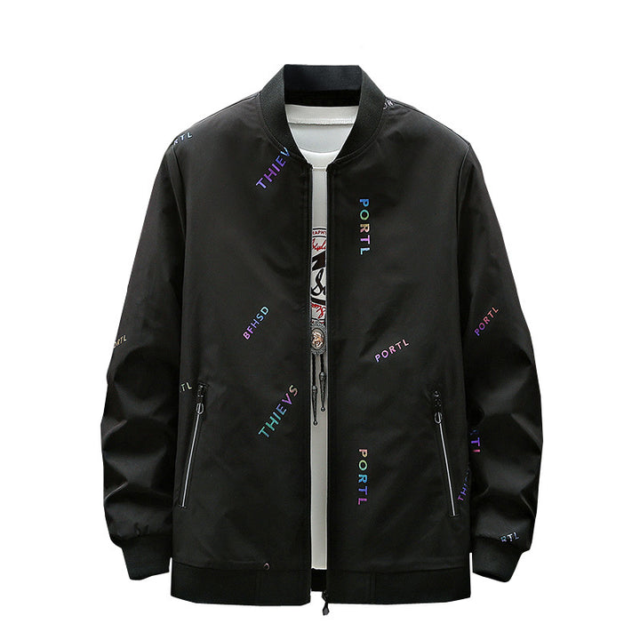 Men's Stylish Bomber Jacket with Logos Mune Fashion
