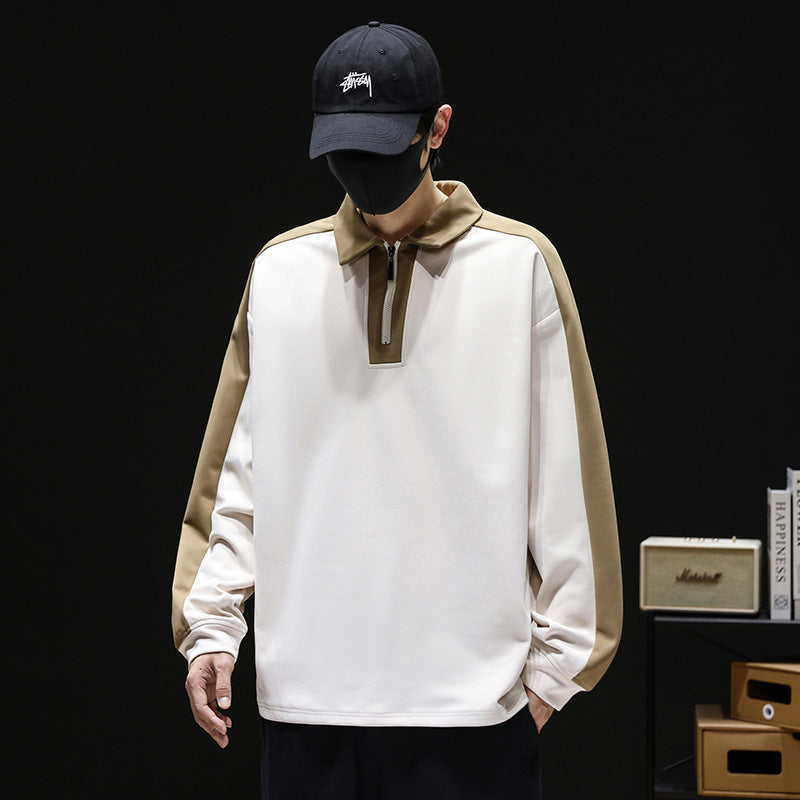 Men's sporty long sleeve with zipper