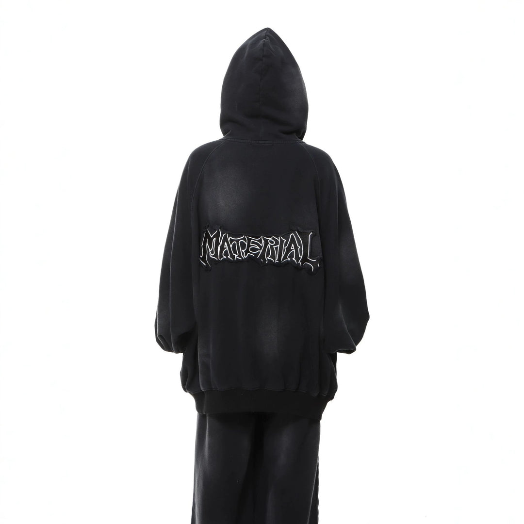 Unisex oversized hoodie with tie-dye wash and statement rear print Mune Fashion