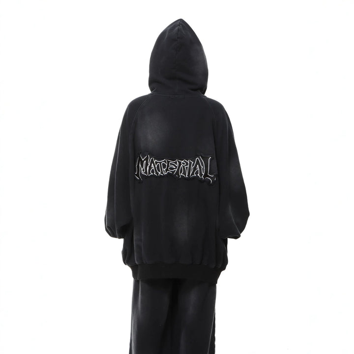 Unisex oversized hoodie with tie-dye wash and statement rear print Mune Fashion