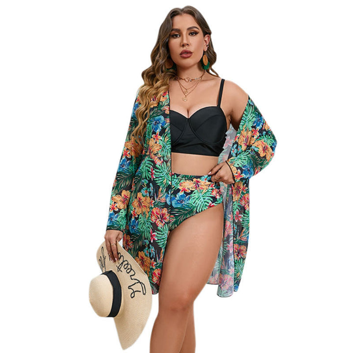 Women's bikini set with floral overlay Mune Fashion