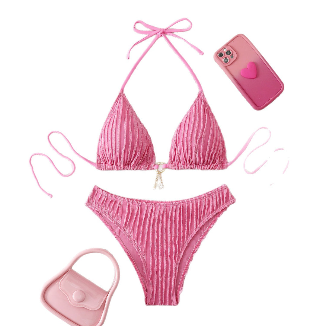 Women’s triangle bikini with textured design Mune Fashion