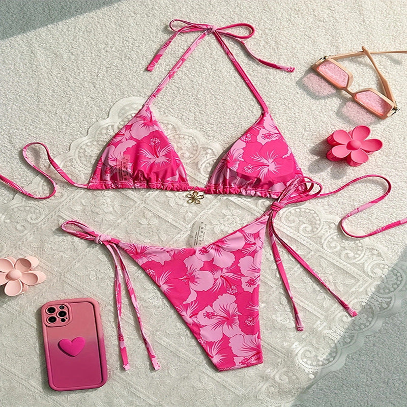 Ladies triangle bikini with elegant ties Mune Fashion
