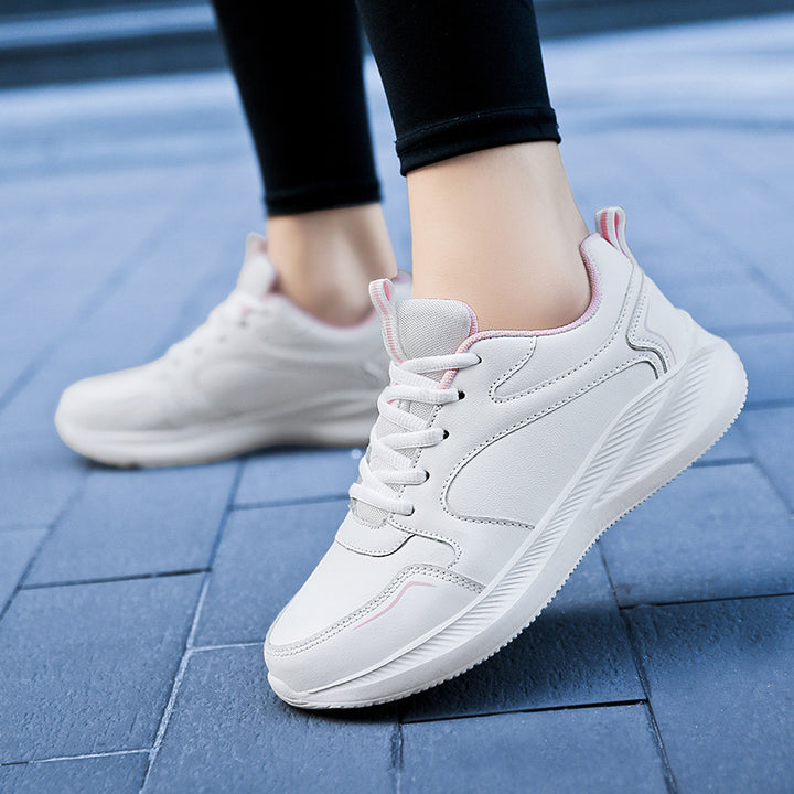 Unisex nan minimalist artificial leather sneakers with ergonomic EVA midsole and pull tab Mune Fashion