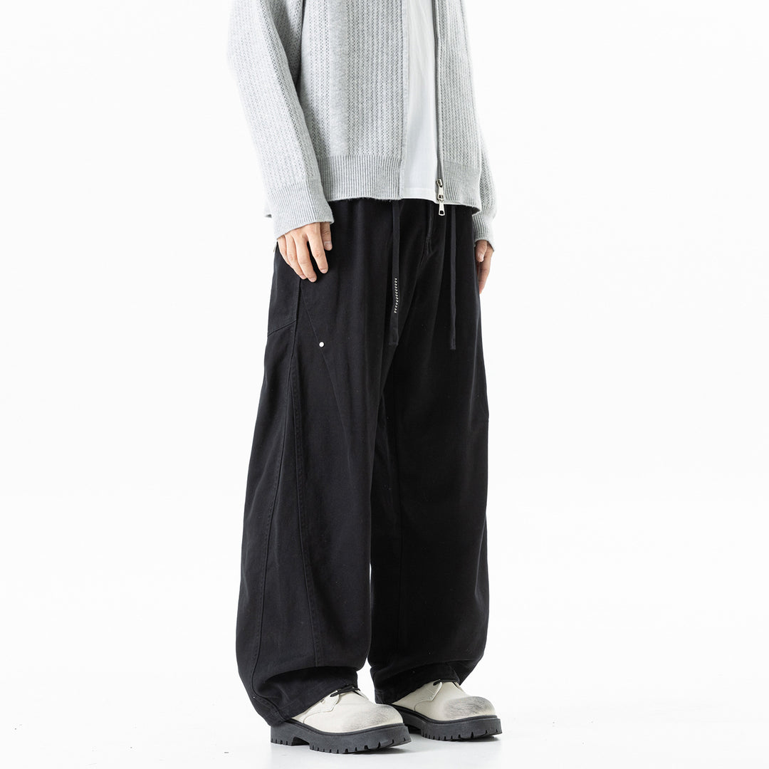 Men's loosely cut cargo pants with drawstring and adjustable leg cuffs Mune Fashion