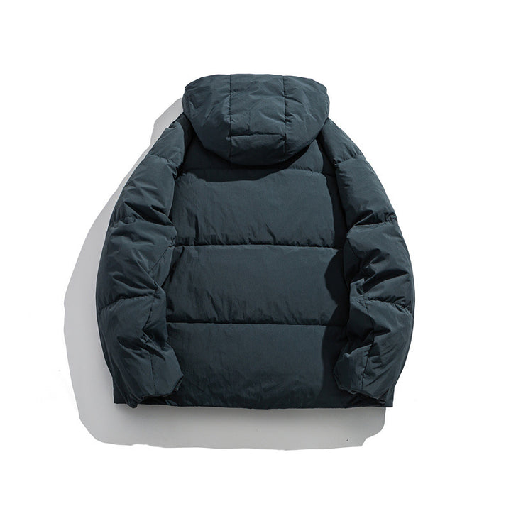 Men's lightly padded hooded jacket with windproof microfiber shell and adjustable drawstring Mune Fashion