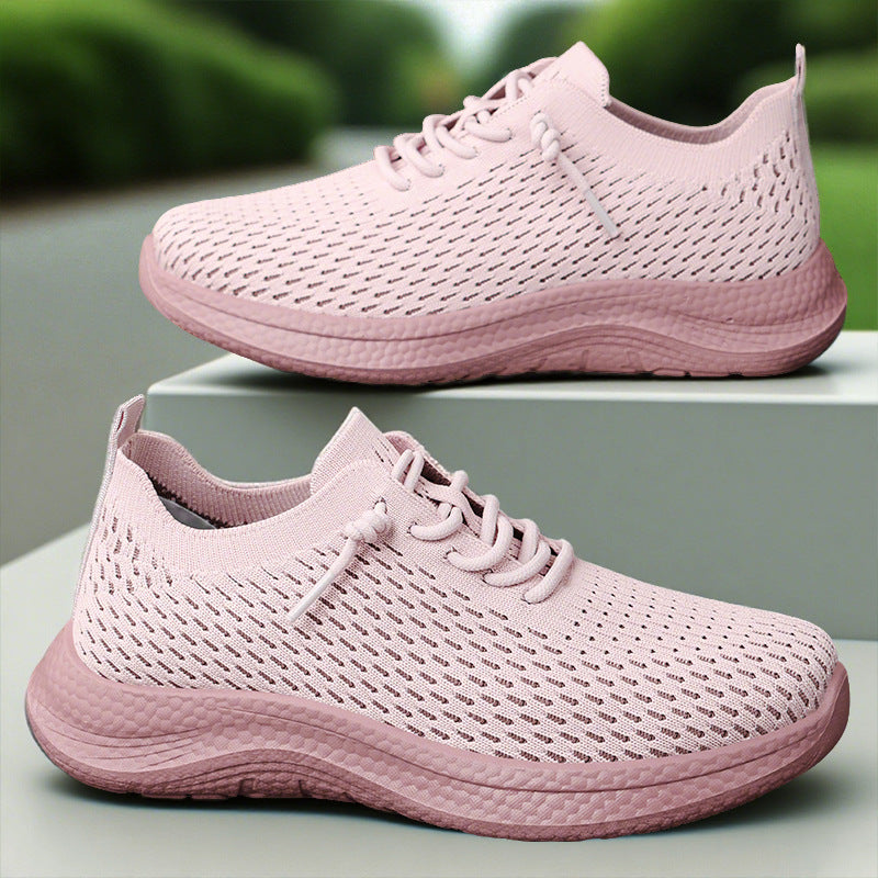 Men's breathable knit slip-on sneakers with sock-like shaft, asymmetrical decorative lacing, and cushioned Ortholite insole Mune Fashion